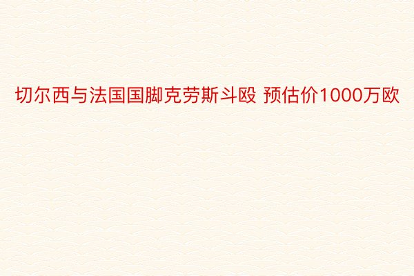 切尔西与法国国脚克劳斯斗殴 预估价1000万欧